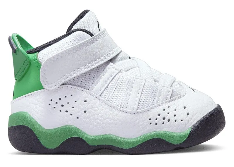 Jordan 6 Rings White Black Lucky Green (323420-131)