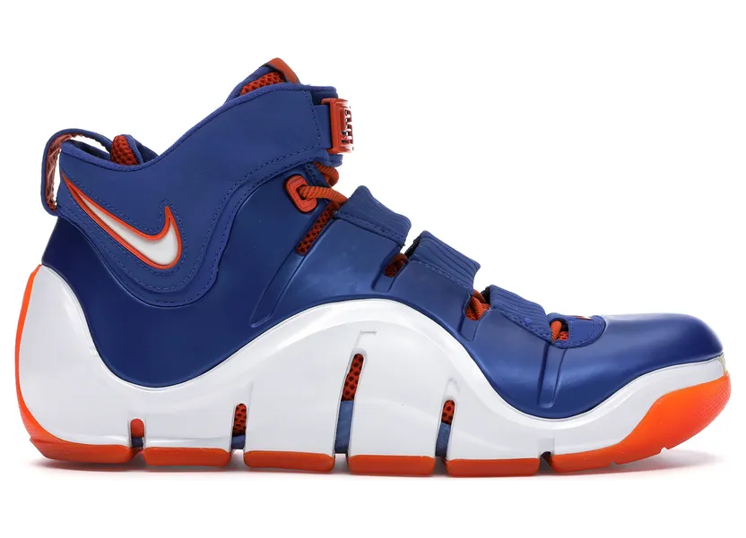 Nike Zoom LeBron 4 ‘Birthday’ Dark Nean Royal/White/Safety Orange (314647-511)