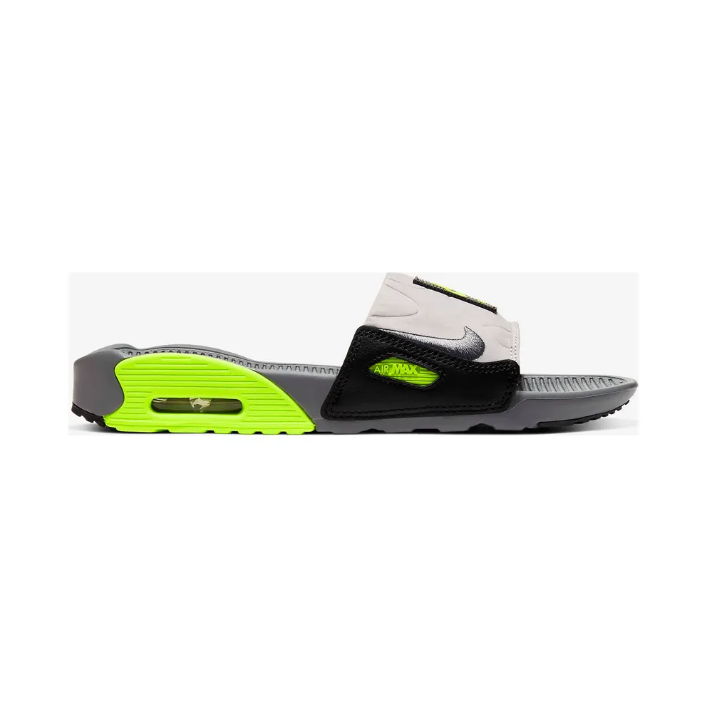 Nike Air Max 90 Slide Smoke Grey Volt Black (W) Smoke Grey/Volt-Black-Smoke Grey (CT5241-001)