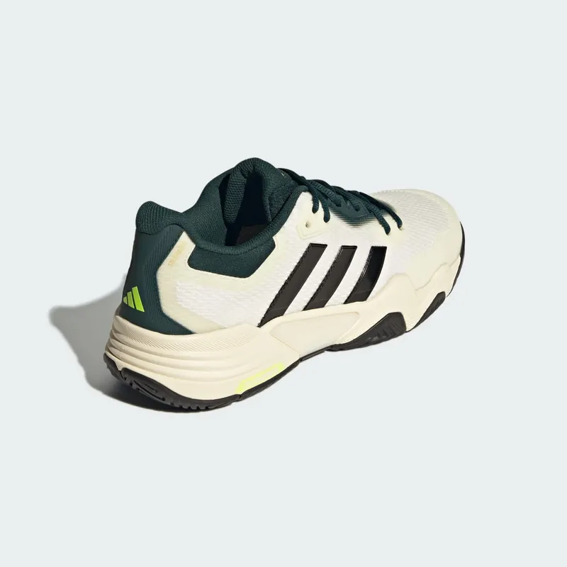 Adidas Solematch Control 2 Tennis Shoes Off White / Silver Metallic / Aurora Ivy (JH5141)