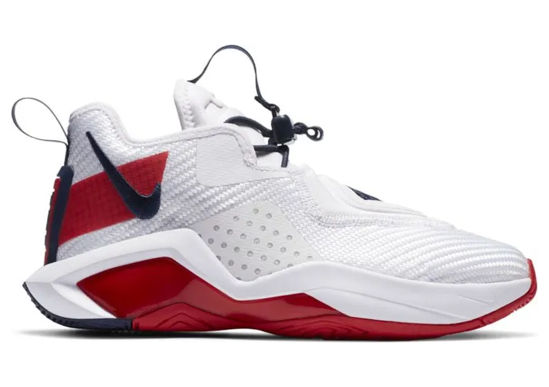 Nike LeBron Solder 14 White University Red (CN8689-100)