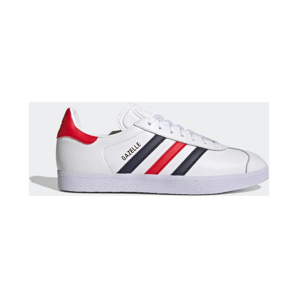 Adidas Gazelle White / Legend Ink / Collegiate Red (H06389)