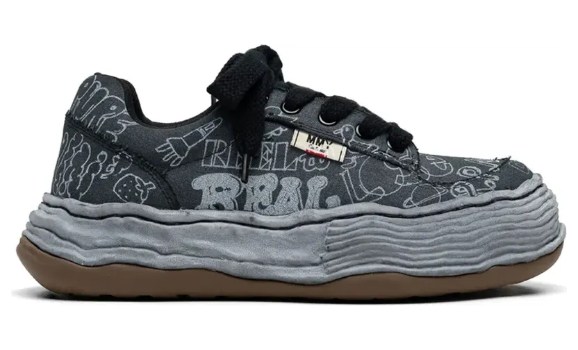 Maison MIHARA YASUHIRO Oliver OG chunky sneakers met graffiti-print – Zwart (A16FW705)