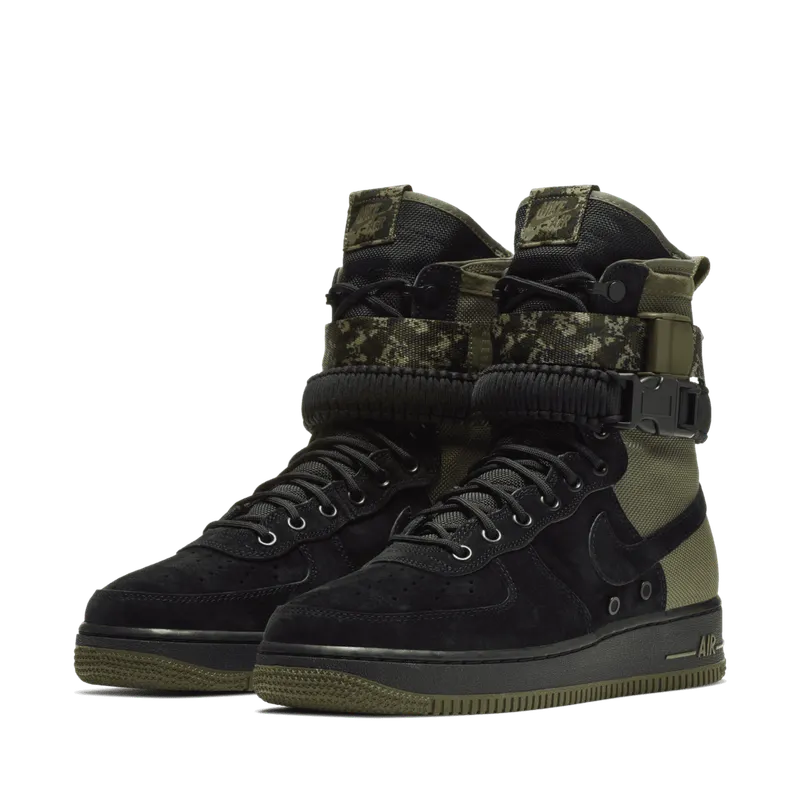 Nike SF Air Force 1 High Camo Black/Medium Olive-Neutral Olive-Black (864024-004)