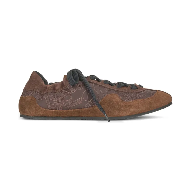 Cecilie Bahnsen Blaise Floral-embroidered “Brown” (FTW30001 BLAISE BROWN)