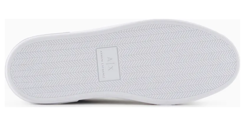 Armani Low-Top Sneakers With Embossed Pattern And Contrast Heel (XDX165-XV891-T780) (6)