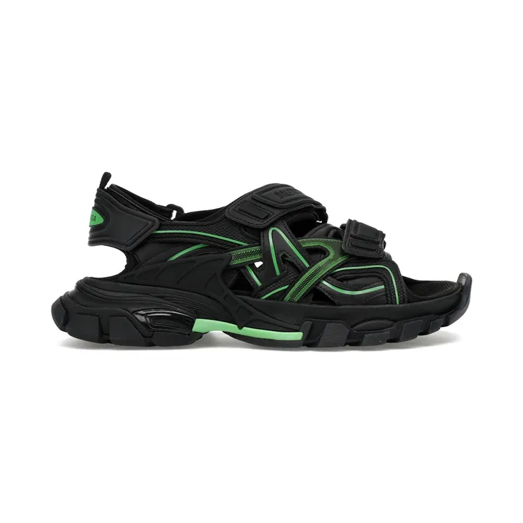 Balenciaga Track Sandal Black/Fluo Green