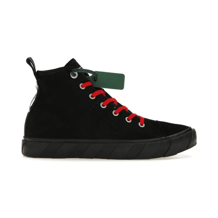 OFF-WHITE Vulcanized Hi Canvas Black Red (OMIA119S22LEA0011010)