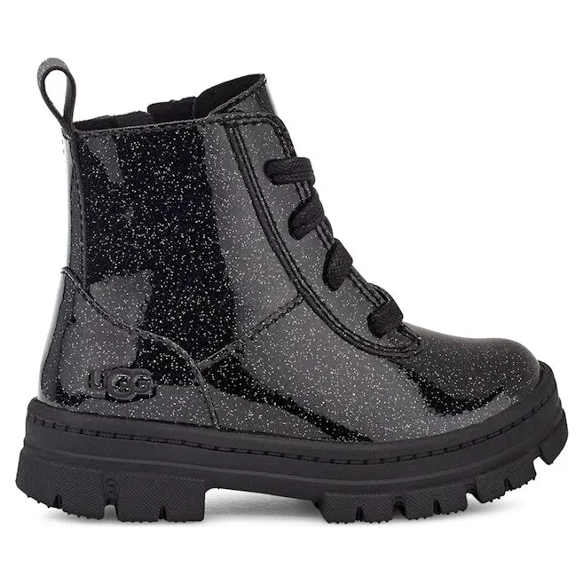 UGG Ashton Lace Up Boot Glitter Black (1151571T-GTBC)