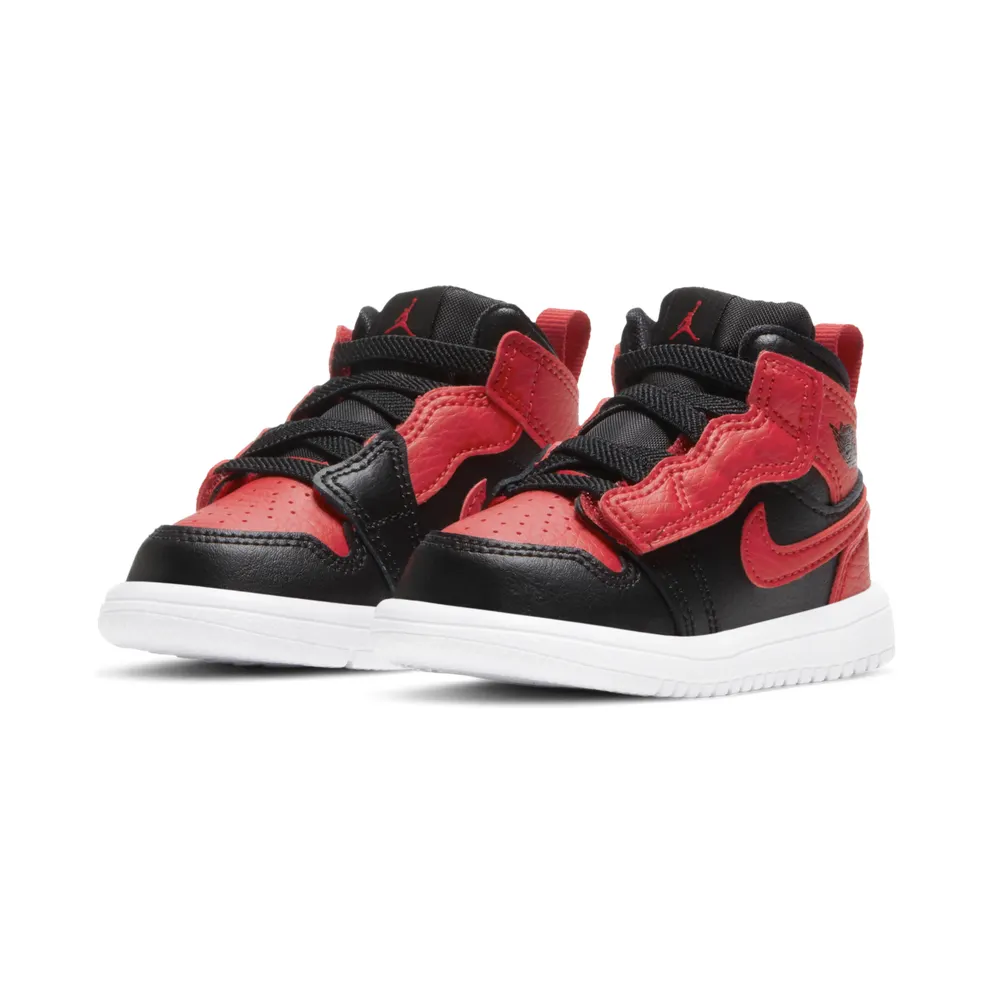 Jordan 1 Mid Alt Banned 2020 (TD) Black/University Red-Black-White (AR6352-074)
