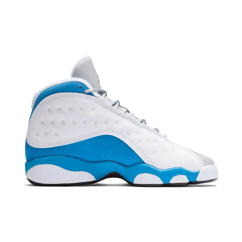 Jordan 13 Retro White Italy Blue (GS) White/Italy Blue-Wolf Grey-Black (439358-107)