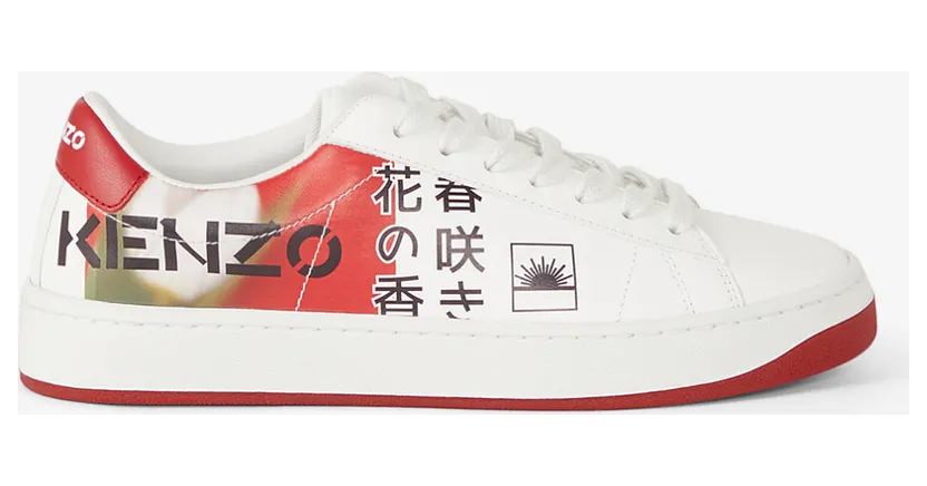KENZO Baskets KENZO Kourt 'Flowers' en cuir (FC52SN170L71)