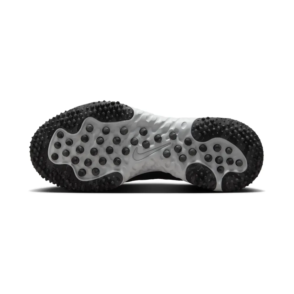 Nike Alpha Huarache Elite 4 Turf Black Pure Platinum Iron Grey (DV0496-001)