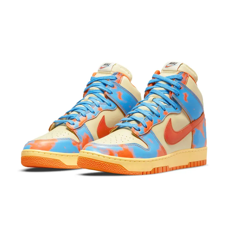 Nike Dunk High 1985 Orange Acid Wash – “Orange / Blue” (DD9404-800)