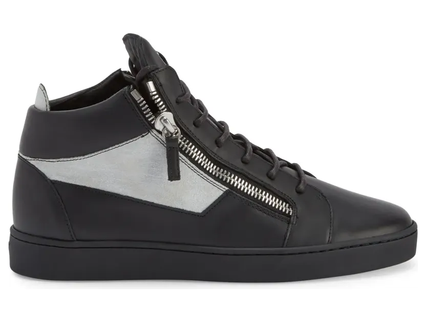 Giuseppe Zanotti Kriss leren mid-top sneakers – Zwart (RU10072K30)