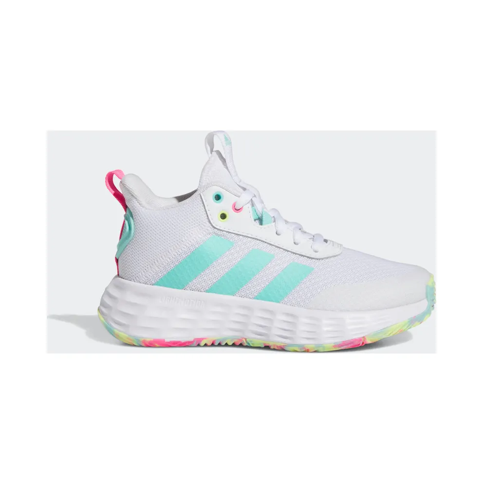 adidas Ownthegame 2.0 Basketballschuh Cloud White / Flash Aqua / Lucid Pink (IF2696)