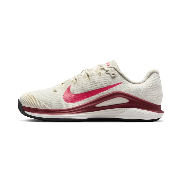 Nike Court Air Zoom Vapor 12 Clay “Pale Ivory / Sail / Team Red / Rush Pink” (HQ6027-104)