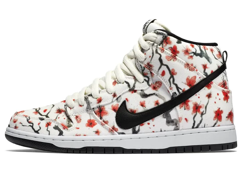 Nike SB Dunk High Pro ‘Cherry Blossom’ Sail/Black-Light Crimson-White (305050-106)