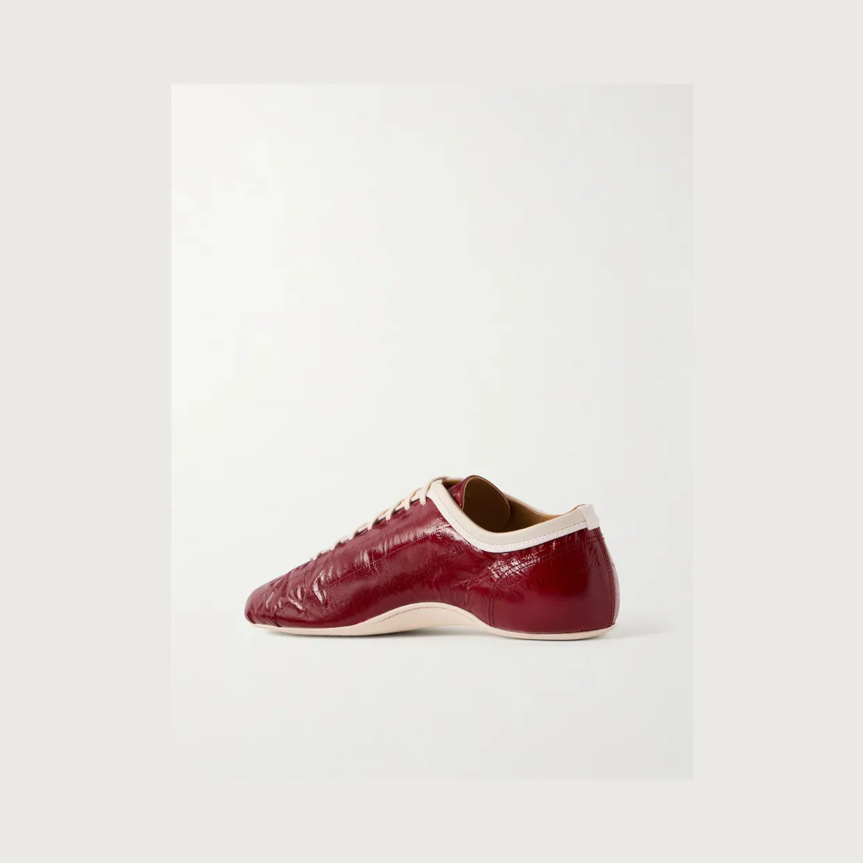 Dries Van Noten Glossed Leather Sneakers Red (262-021703-0403) (4)