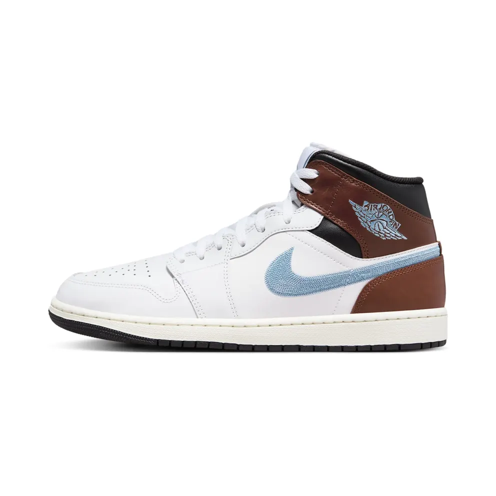 Jordan 1 Mid SE White Brown Blue Grey (FQ7831-142)