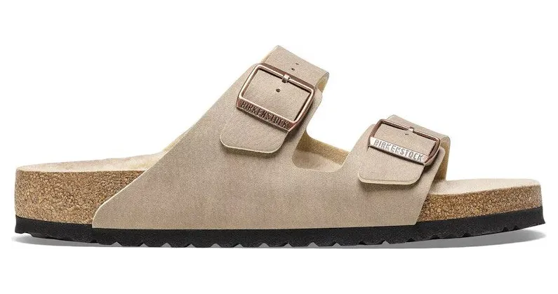 Birkenstock Arizona Shearling Synthetics Desert Dust Gray Taupe (1025573)