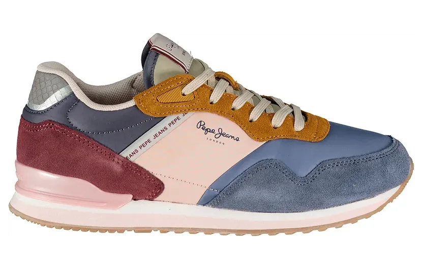 Pepe Jeans PèPè sneaker Lichtblauw / Grijs / Lichtroze / Rood (PLS400007-958)