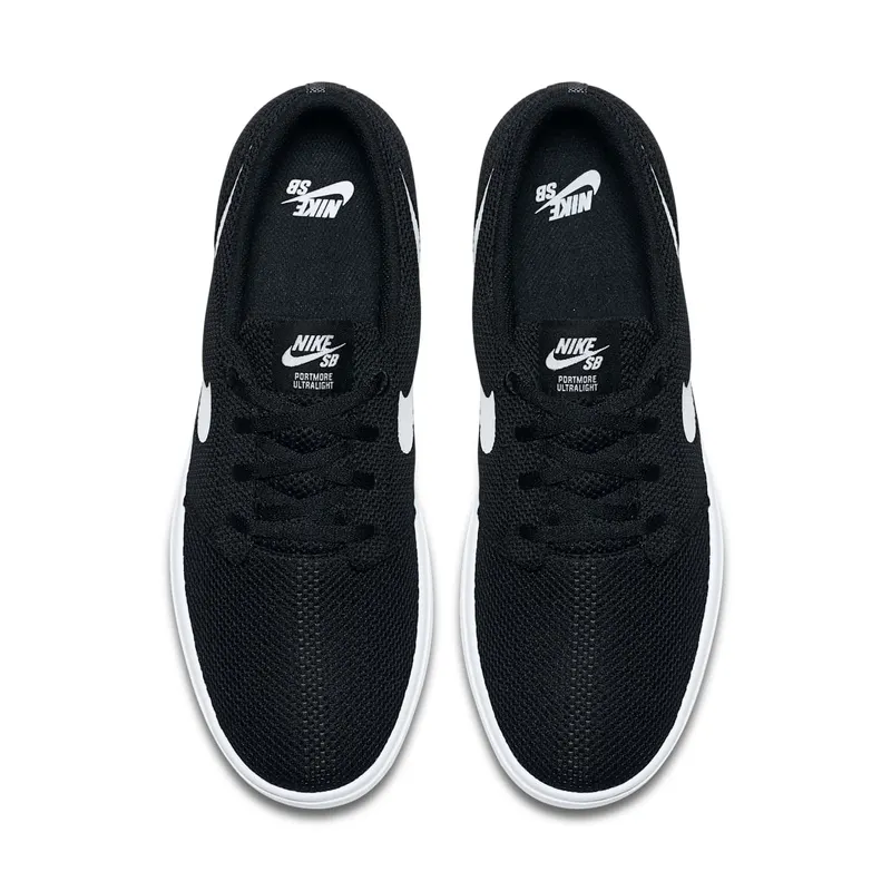 Nike Sb Portmore Ii Ultralight Black/White Black/White (880271-010)