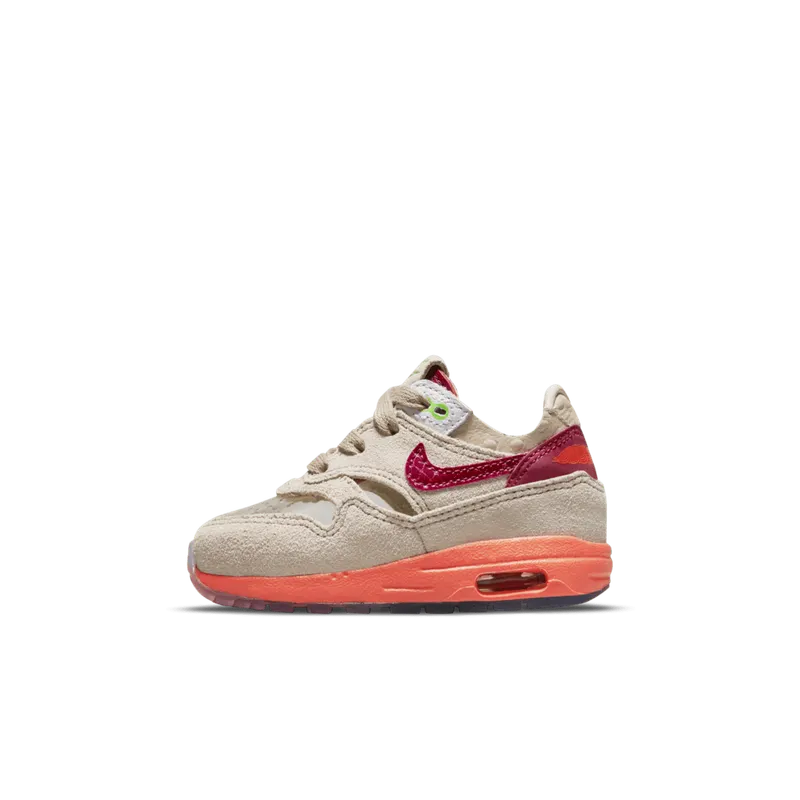 Nike Air Max 1 CLOT Kiss of Death (2021) (TD) – “Net / Deep Red / Orange Blaze” (DH2492-100)