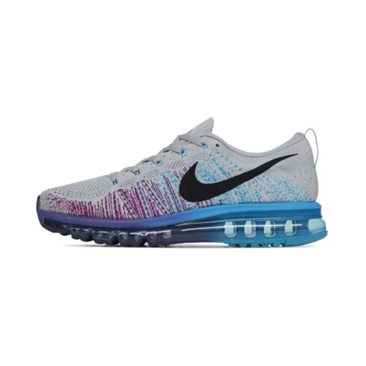 Nike Flyknit Air Max Purple Vivid Blue (2015) “Wolf Grey / Court Purple / Vivid Blue / Black” (620469-005)