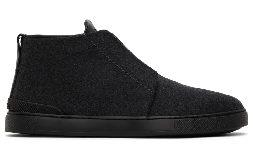 ZEGNA Gray Triple Stitch™ Sneakers (LHUTE-S5075Z)