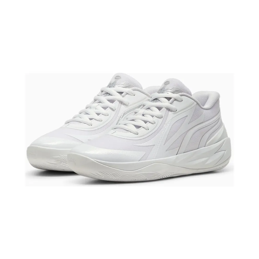 Puma MB.02 Lo Basketball Shoes Silver/White (379419-01)