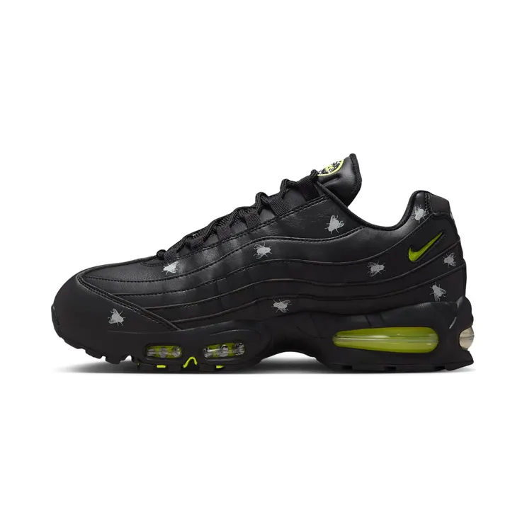 Nike Air Max 95 PRM Houseflies “Black / Metallic Dark Grey / Neon Yellow” (IM3082-001)
