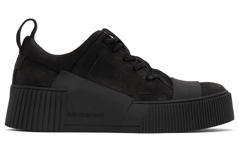Boris Bidjan Saberi Black Suede Bamba 2.1 Sneakers (293-SS2200B2000000SM-0001)