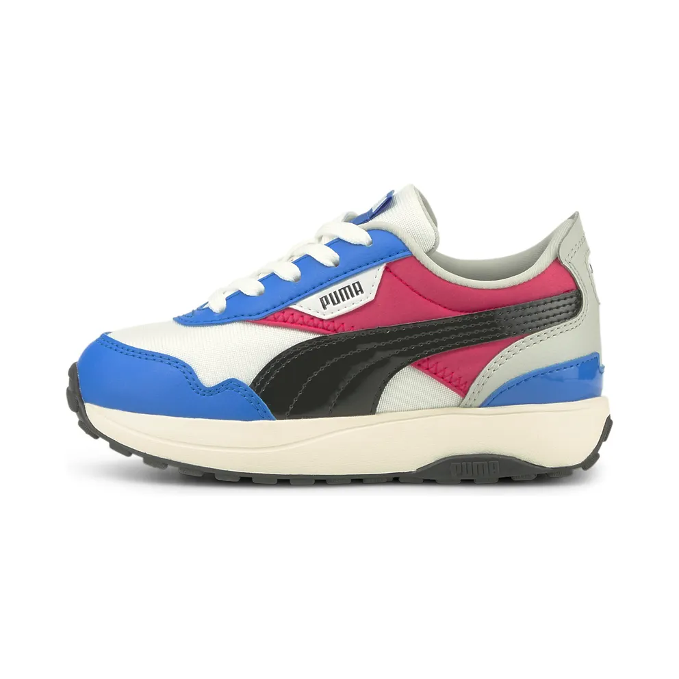Puma Cruise Rider Silky Kids White/Blue (381865-02)