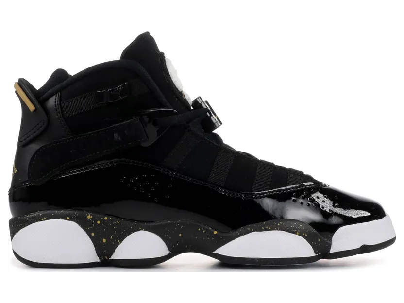 Jordan 6 Rings Black Metallic Gold White (GS)