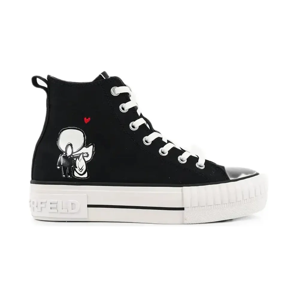 Karl Lagerfeld Kampus Max High-Top-Sneakers – Schwarz (KL60456A900)