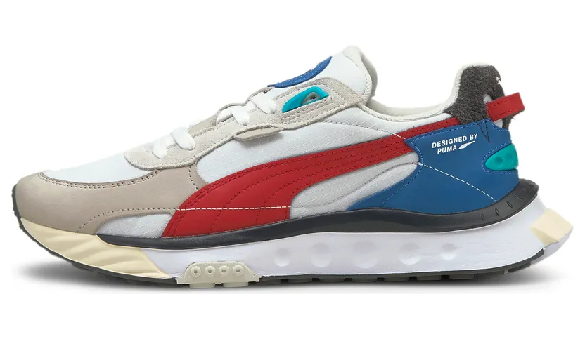 Puma Wild Rider Layers Wit/Rood (380697-01)