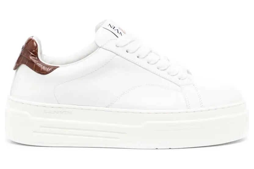 Lanvin DDB0 leren sneakers met plateauzool – Wit (FWSKLK07FCRCA)