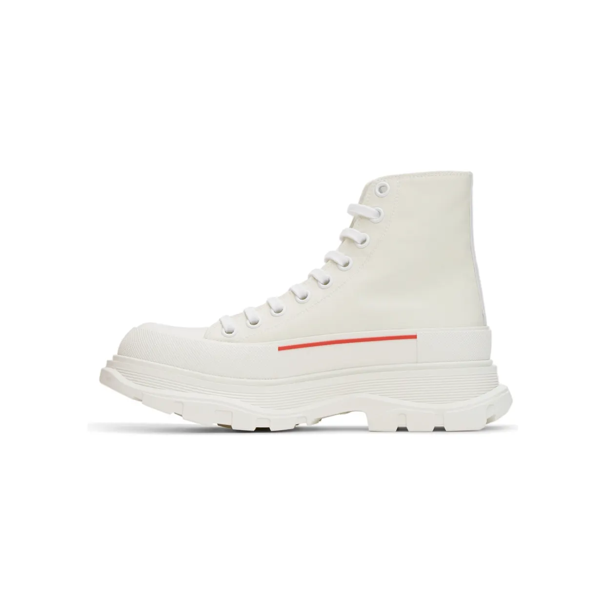Alexander McQueen White Tread Slick High Sneakers (682420W4RQ9) (3)