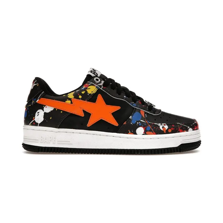 A Bathing Ape Bape Sta Paint Splatter Black (1I20-291-009)