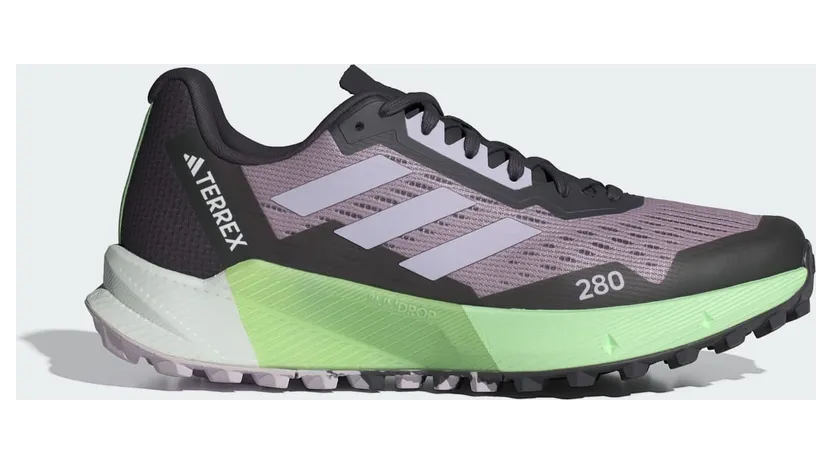 adidas Terrex Agravic Flow 2.0 Trail Preloved Fig Silver Dawn Semi Green Spark (ID2504)