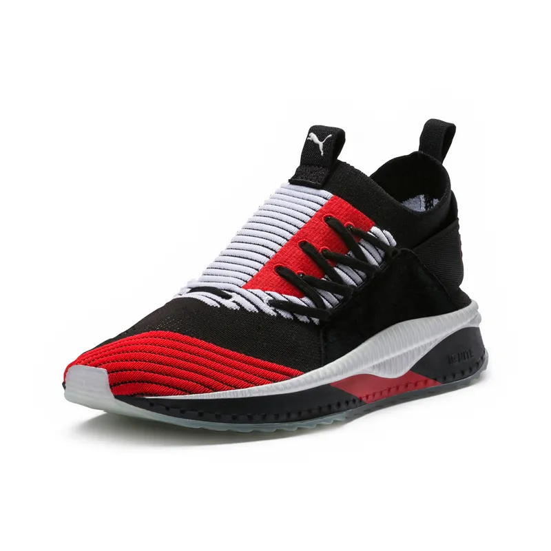 Puma Tsugi Jun Cubism Black White Scarlet Black/White-Flame Scarlet (365490-02)