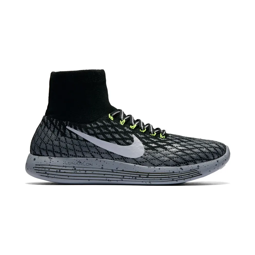 Nike Lunarepic Flyknit Shield Black Silver Volt (W)