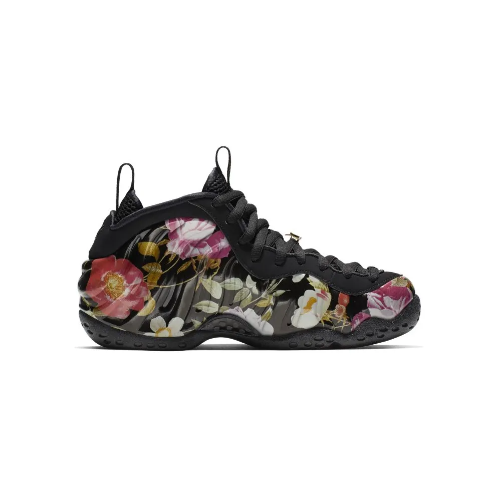 Nike Air Foamposite One Floral (W) Black/Black-Metallic Gold (AA3963-002)