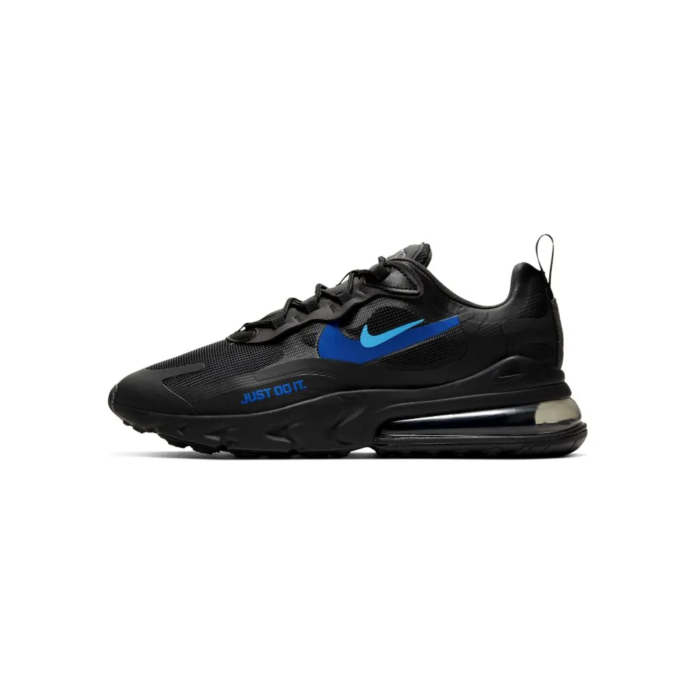 Nike Air Max 270 React Just Do It Black Black/Hyper Royal-Cool Grey-Blue Hero (CT2203-001)