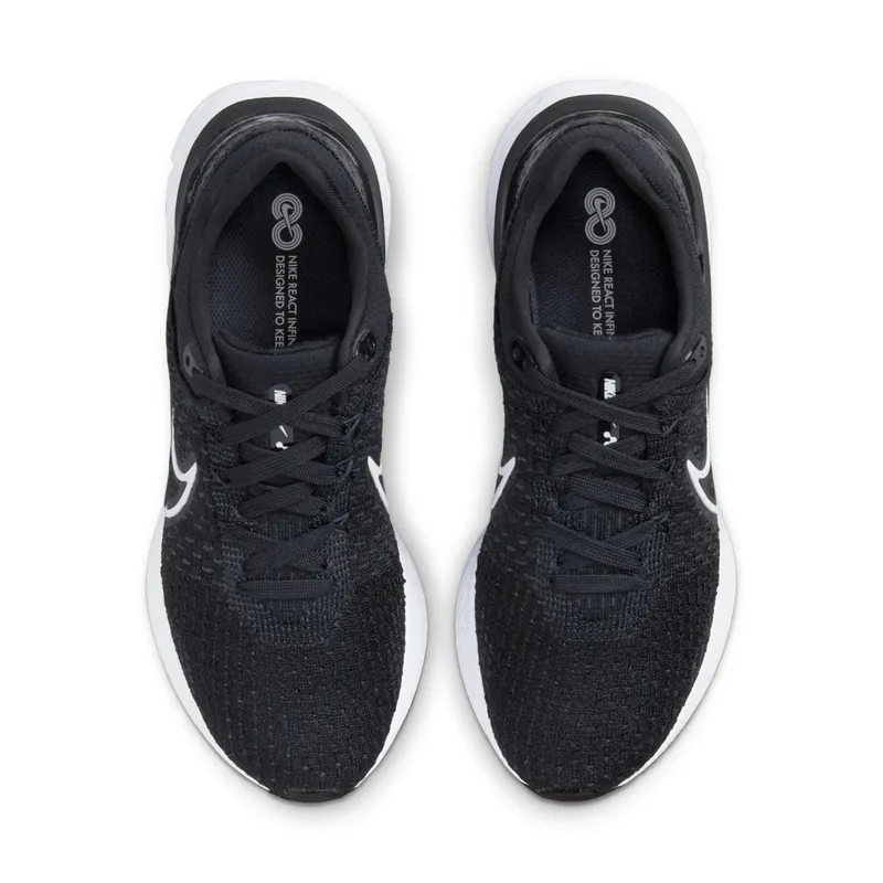 Nike React Infinity Run Flyknit 3 Road Running Black (DD3024-001)