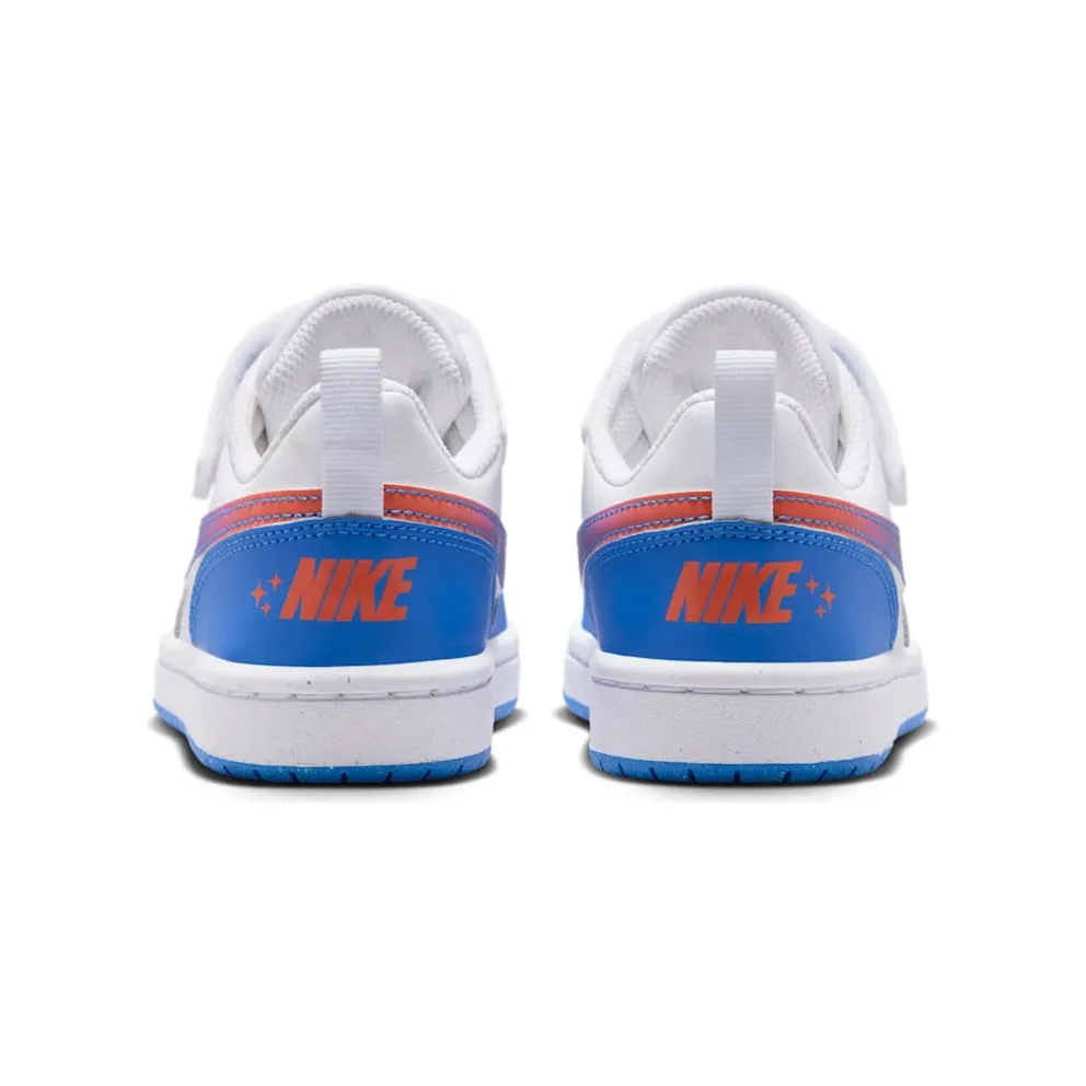 Nike Court Borough Low White Turf Orange Blue Crystal (IR5463-101)