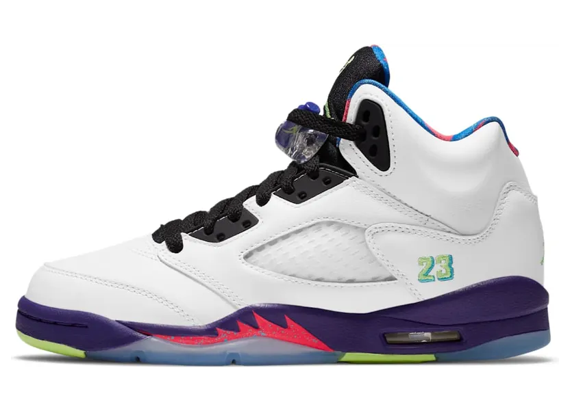 Air Jordan 5 Retro GS Bel-Air “White / Court Purple / Racer Pink / Ghost Green” (DB3024-100)