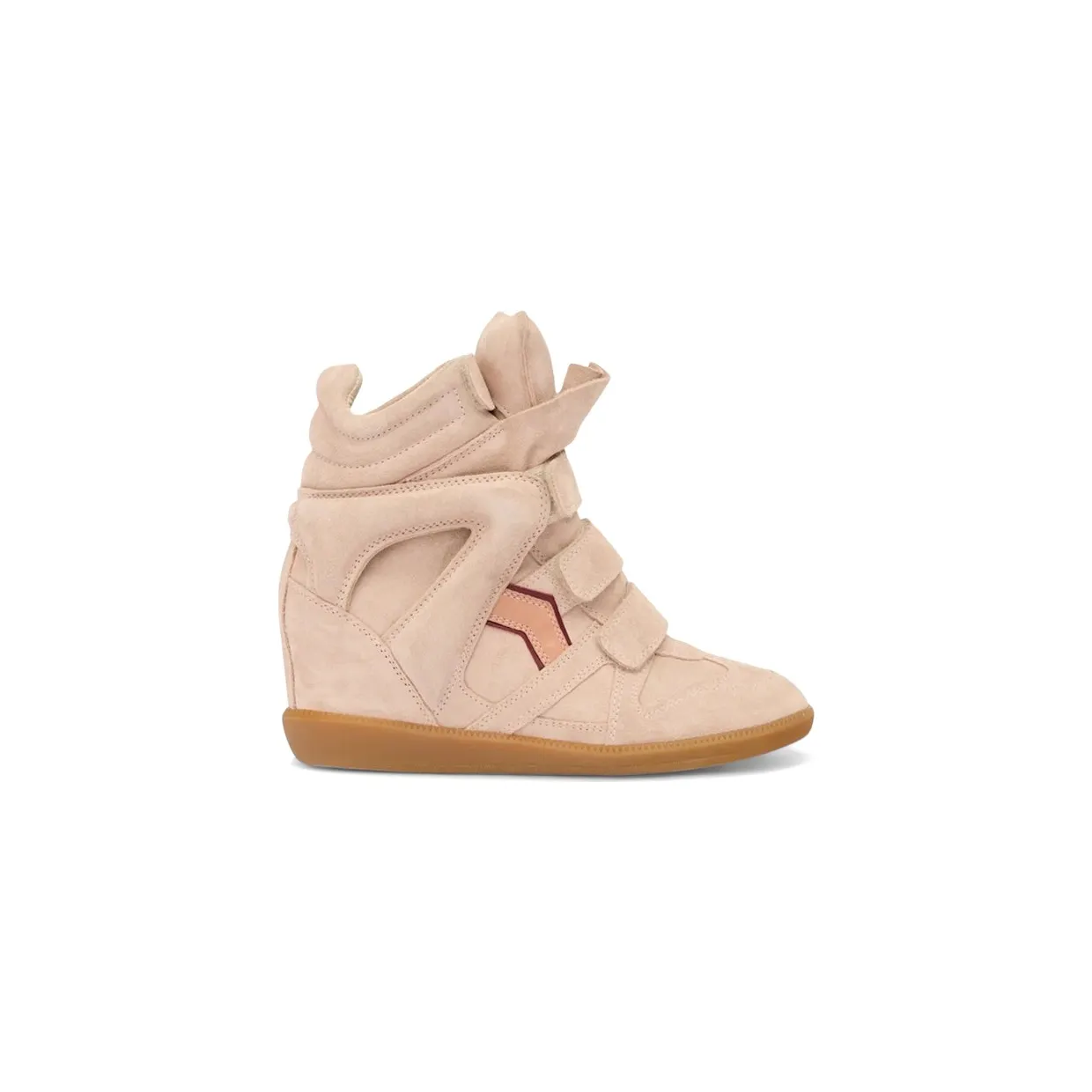 Isabel Marant Bekett Leather Sneakers Pale Pink Peach (BK0010FA-B1E09S-PIPH)