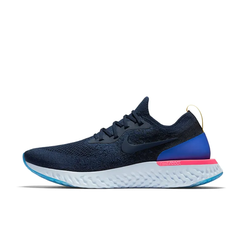 Nike Epic React Flyknit College Navy College Navy/College Navy-Racer Blue (AQ0067-400)